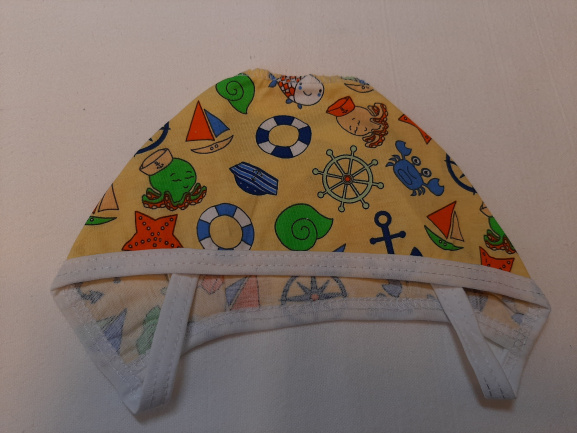 Чепчик детский трикотажный спасательный круг/желтый