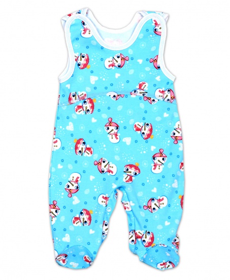 Ползунки детские на кнопках Снеговик