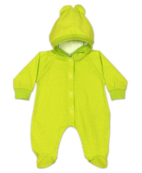 Комбинезон с ушками зеленый
