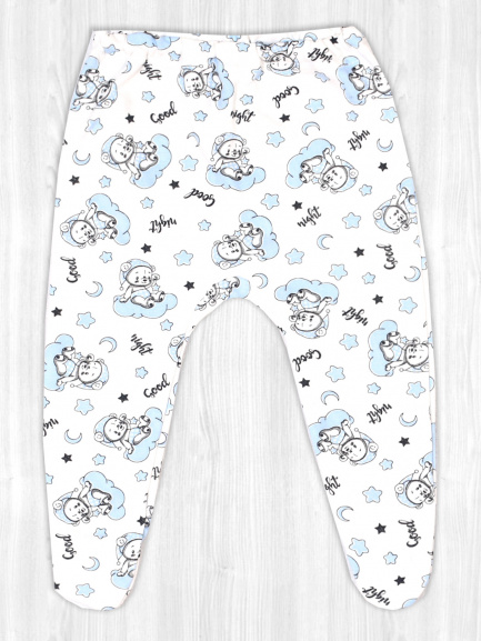 Ползунки для новорожденных на резинке мишка/мечтатель