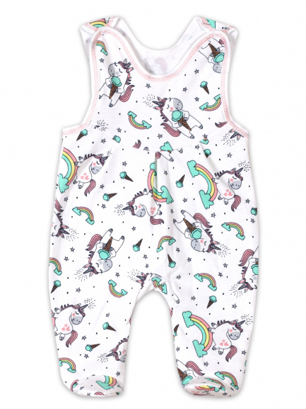 Ползунки длинные детские на кнопках Радуга