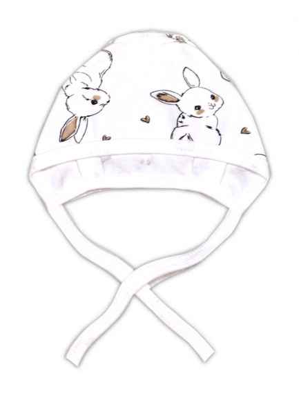 Чепчик "Крошка" кролики/экрю