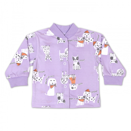 Кофта детская на кнопках далматинец