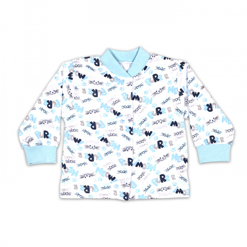 Кофта детская на кнопках Котик/мяу