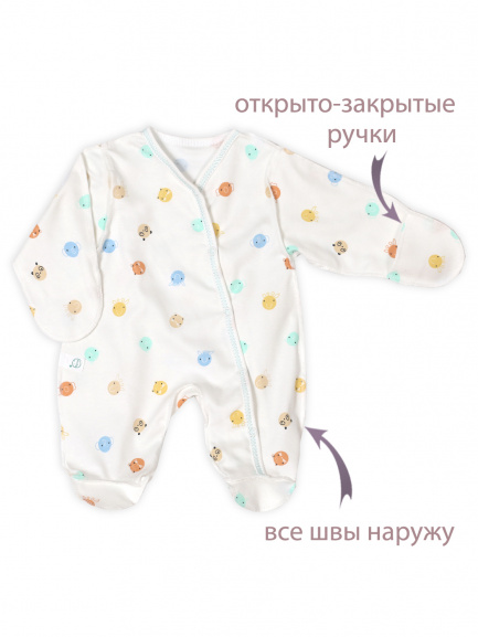 Комбинезон "Крошка" зверята/шарики