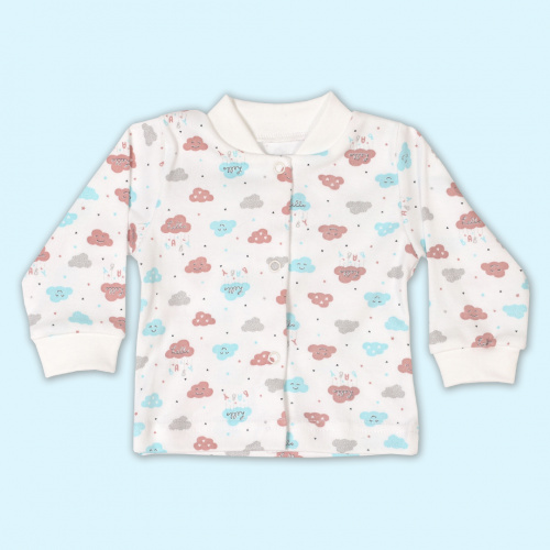 Кофта для новорожденного облака/бордо