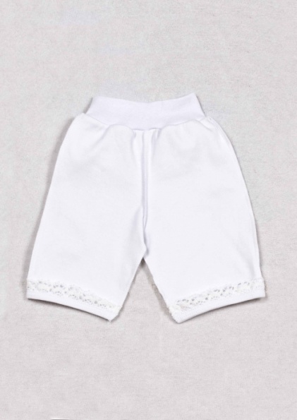 Ползунки белые с кружевом