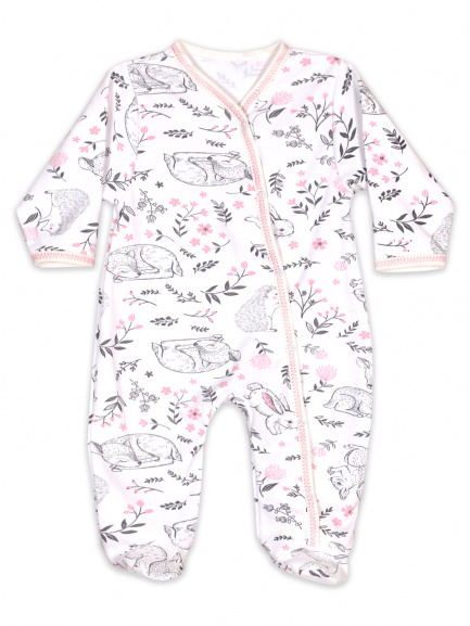 Комбинезон интерлок олени/экрю