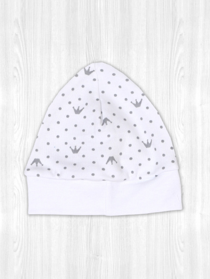 Шапочка детская короны/серебро