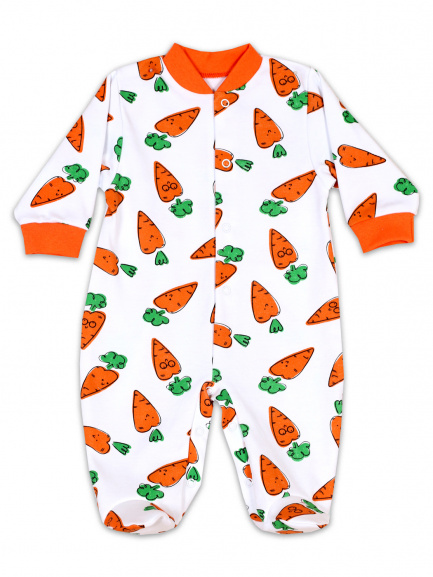 Комбинезон интерлок морковки/оранжевые