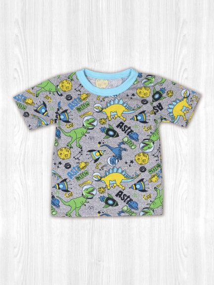 Футболка для мальчиков астродино/серый