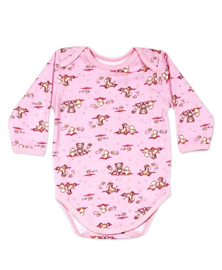Боди для новорожденных Пони розовый