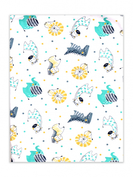 Пеленка трикотаж зоопарк