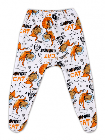 Ползунки для новорожденных на резинке Коты/космос