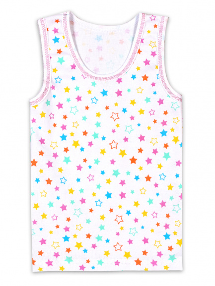 Майка для девочки однотонная