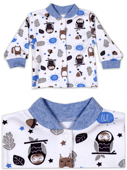 Кофта для новорожденного Лиса/синий