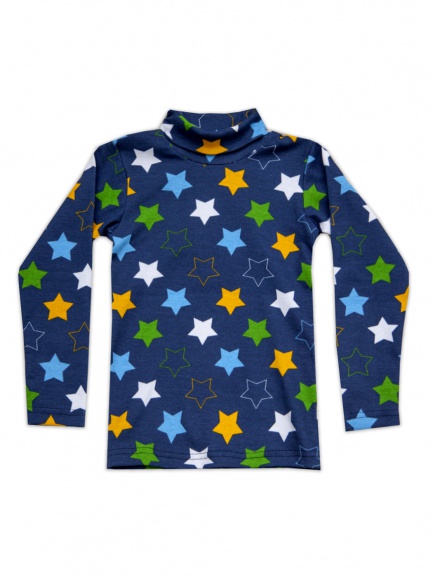 Водолазка Звёзды синий/желтый