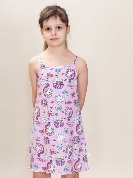 Ночная сорочка для девочки дворец/единорог