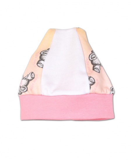 Шапочка интерлок розовая