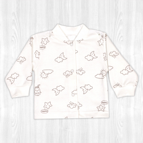 Кофта для новорожденного облако/милк