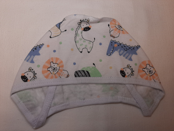 Чепчик звери/белый