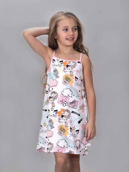 Ночная сорочка для девочки духи/розовый