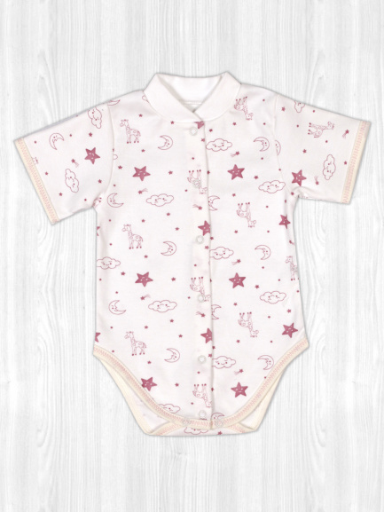 Боди для самых маленьких жираф/бордо