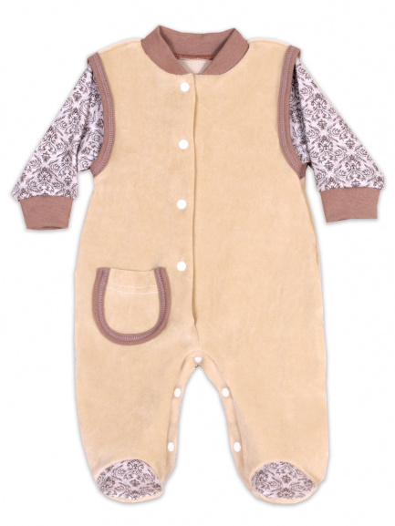 Комбинезон "Малыш" бежевый/желтый
