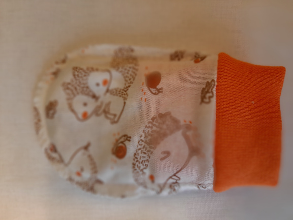 Рукавички белочка/оранж