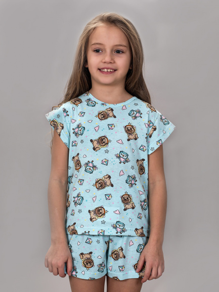 Пижама для девочки футболка+шорты