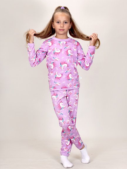 Пижама для детей красавица/сирень