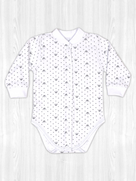 Боди для детей короны/серебро