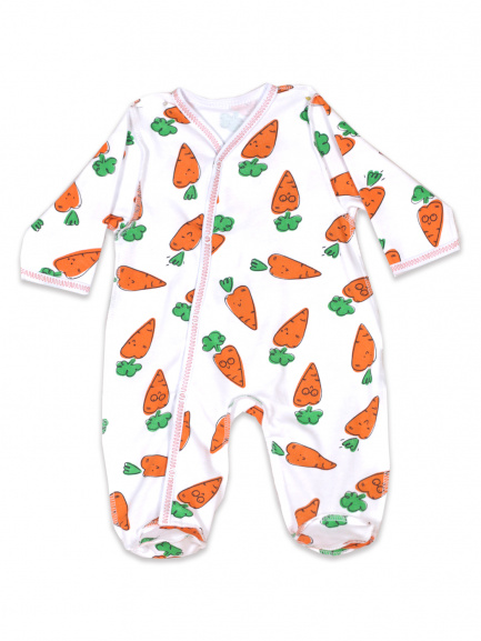 Комбинезон интерлок морковь/оранж