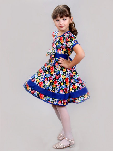 Платье летнее с коротким рукавом