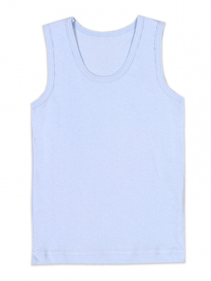 Майка для девочки серо-голубой