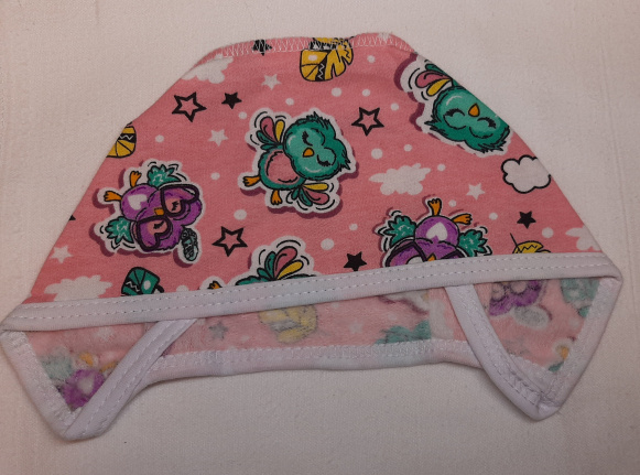 Чепчик птички/розовый