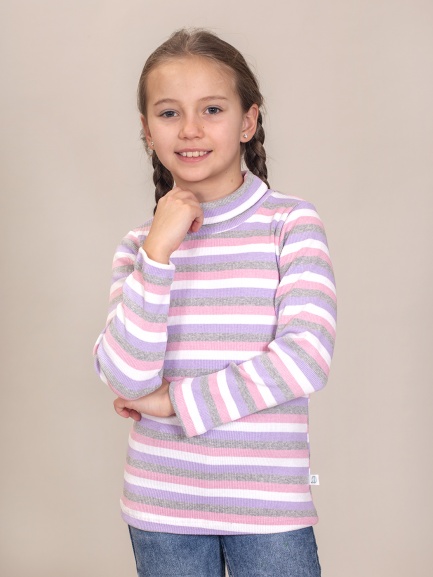 Водолазка (бадлон) сирень/розовый