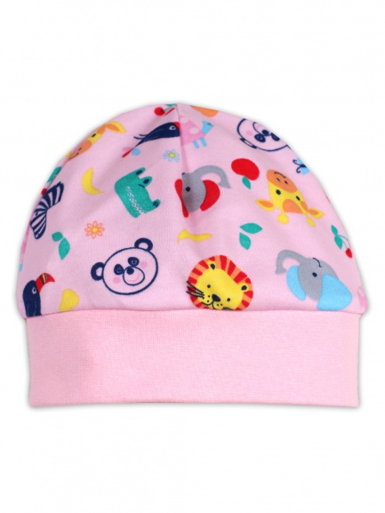 Шапочка детская "зебра/розовый"