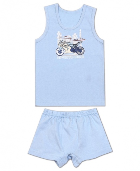 Комплект для мальчика голубой, синий