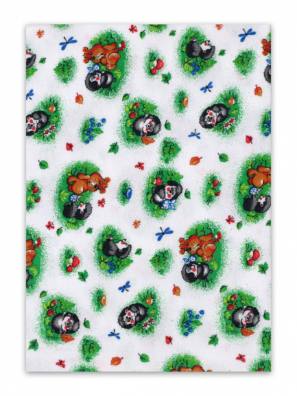 Пеленка фланель ёжики