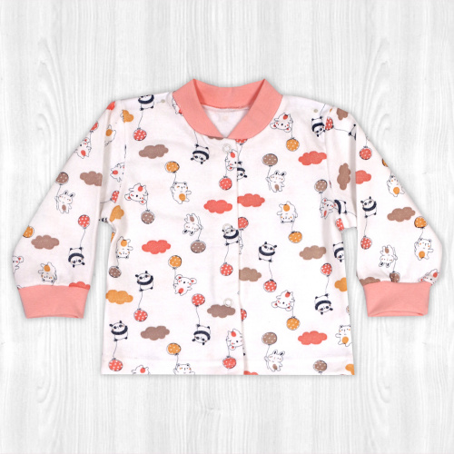 Кофта для новорожденного коала/персик начес