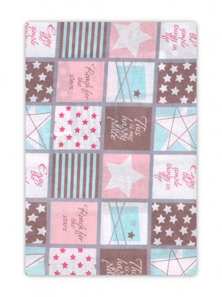 Наволочка 40*60см Н60 Звезды разноцвет