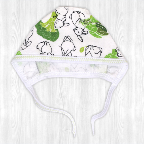 Чепчик "Крошка" кролики/капуста