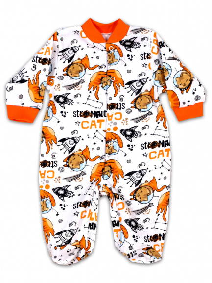 Комбинезон начес Коты/космос