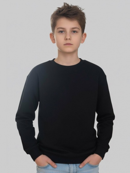 Джемпер для мальчика черный/кот