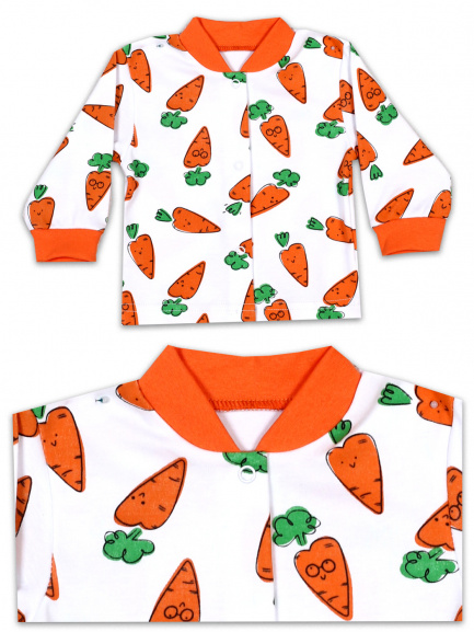 Кофта для новорожденного морковь/оранж