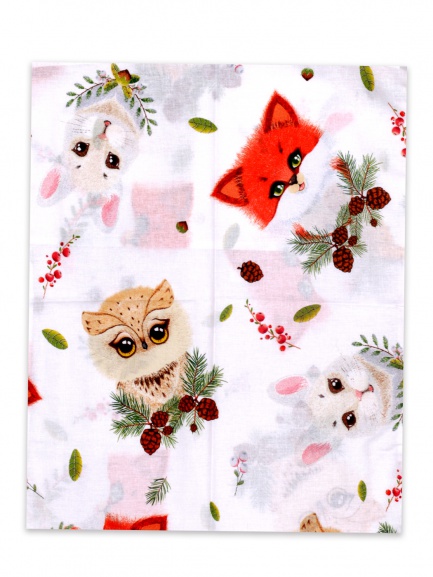 Наволочка 40*50см Н50 лиса/сова