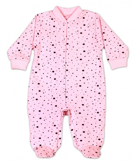 Комбинезон интерлок звёзды/бордо