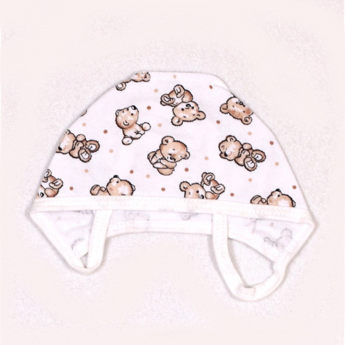 Чепчик мишки/бежевый