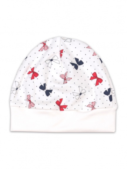 Шапочка детская "бантики/красный"